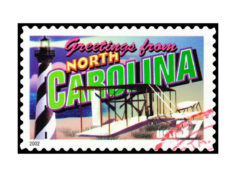 A postcard that says greetings from north carolina. Learn more about therapy for anxiety in New Bern, NC, and the support a therapist in New Bern, NC can offer. 