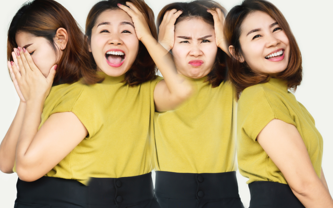 An image of multiple expressions from the same person. Learn how anxiety treatment in New Bern, NC can offer support with therapy for anxiety and stress in New Bern, NC and other services by searching for therapy for anxiety in New Bern, NC today.