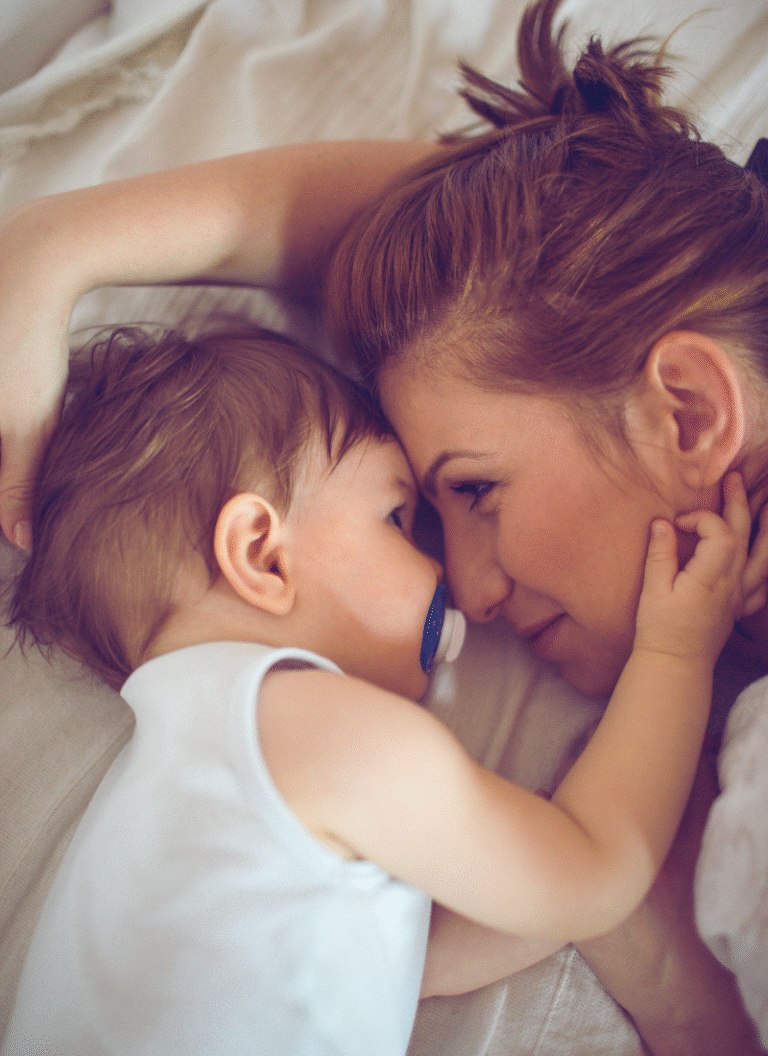 Mother and baby sharing a quiet, connected moment - illustrating the emotional depth and evolving bond of motherhood.