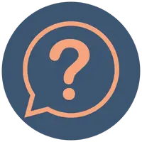 orange image of a question mark on a blue background