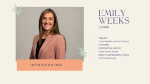 Headshot of Emily Weeks, LCSWA, therapist at Renewed Wellness Counseling offering in-person therapy in New Bern and virtual therapy across North Carolina.