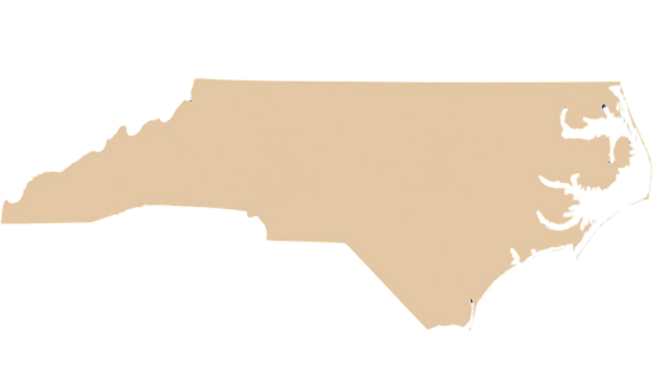 North Carolnina outline representing online counseling services